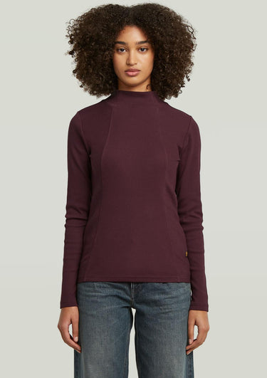 D26905-E136-671 671 | A-Line Slim Rib Mock T-Shirt